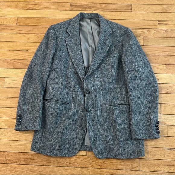 Classic Charcoal Gray Men's Blazer